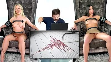 Milf Vs&period; Teen Pornstar Lie Detector Test