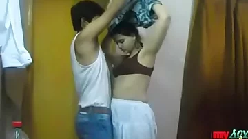 Indian youthfull female hump with her beau