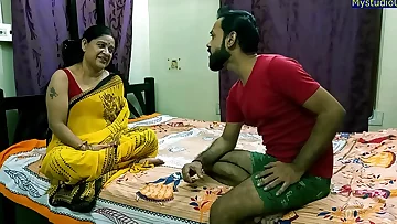 Friendly romance with steamy cougar aunty:: She could not leave behind my backside and fucking!! with grubby audio