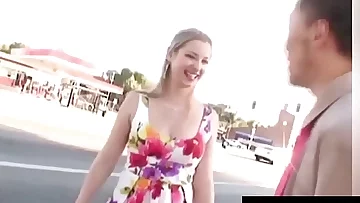 Light-haired Porn industry star Sunny Lane Picks Up & Nails Chinese Cock!