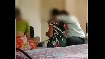 Indian three way orgy with with 2 famales