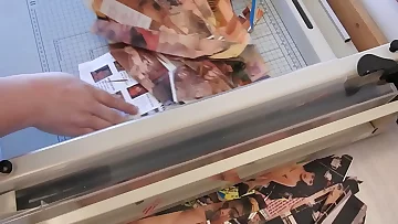 Glistening fresh guillotine chomping&period;