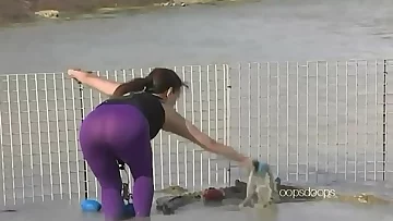 Sana Khan sans g-string in stretch pants caboose violate demonstrable