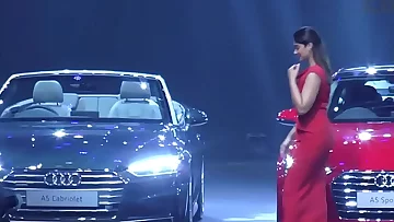Ileana D'cruz Red-hot Caboose In Crimson Gown At Audi A5 Launch
